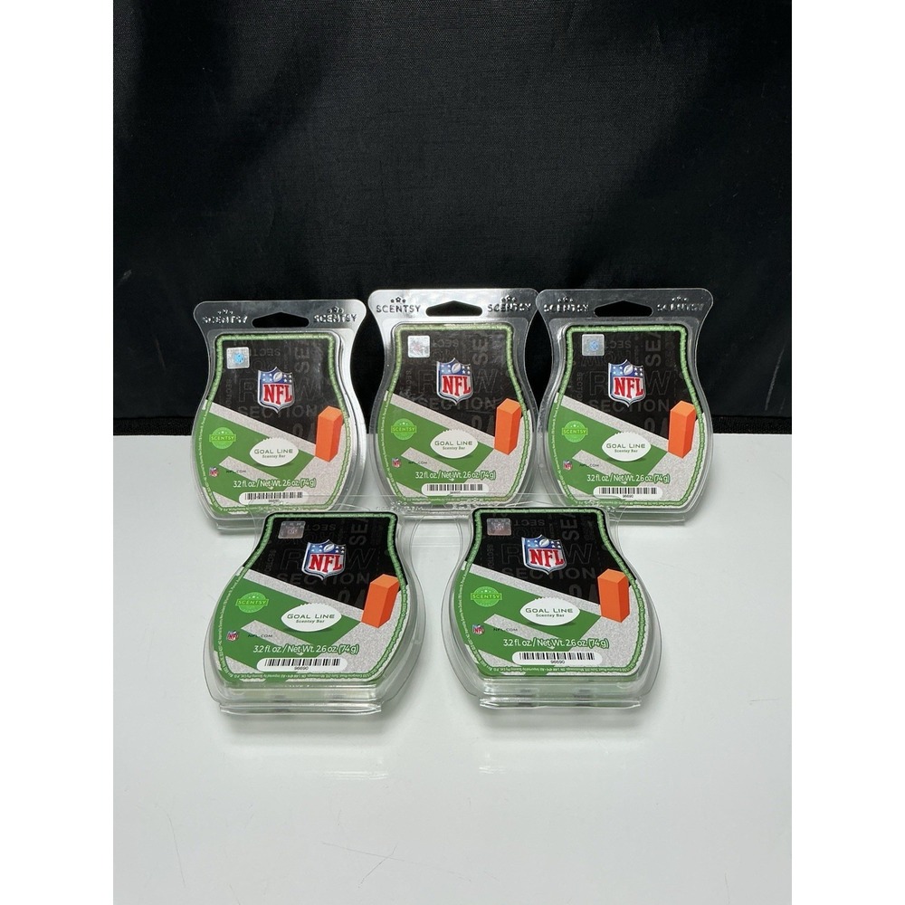 Scentsy Wax Bar - NFL Goal Line Lot Of 5